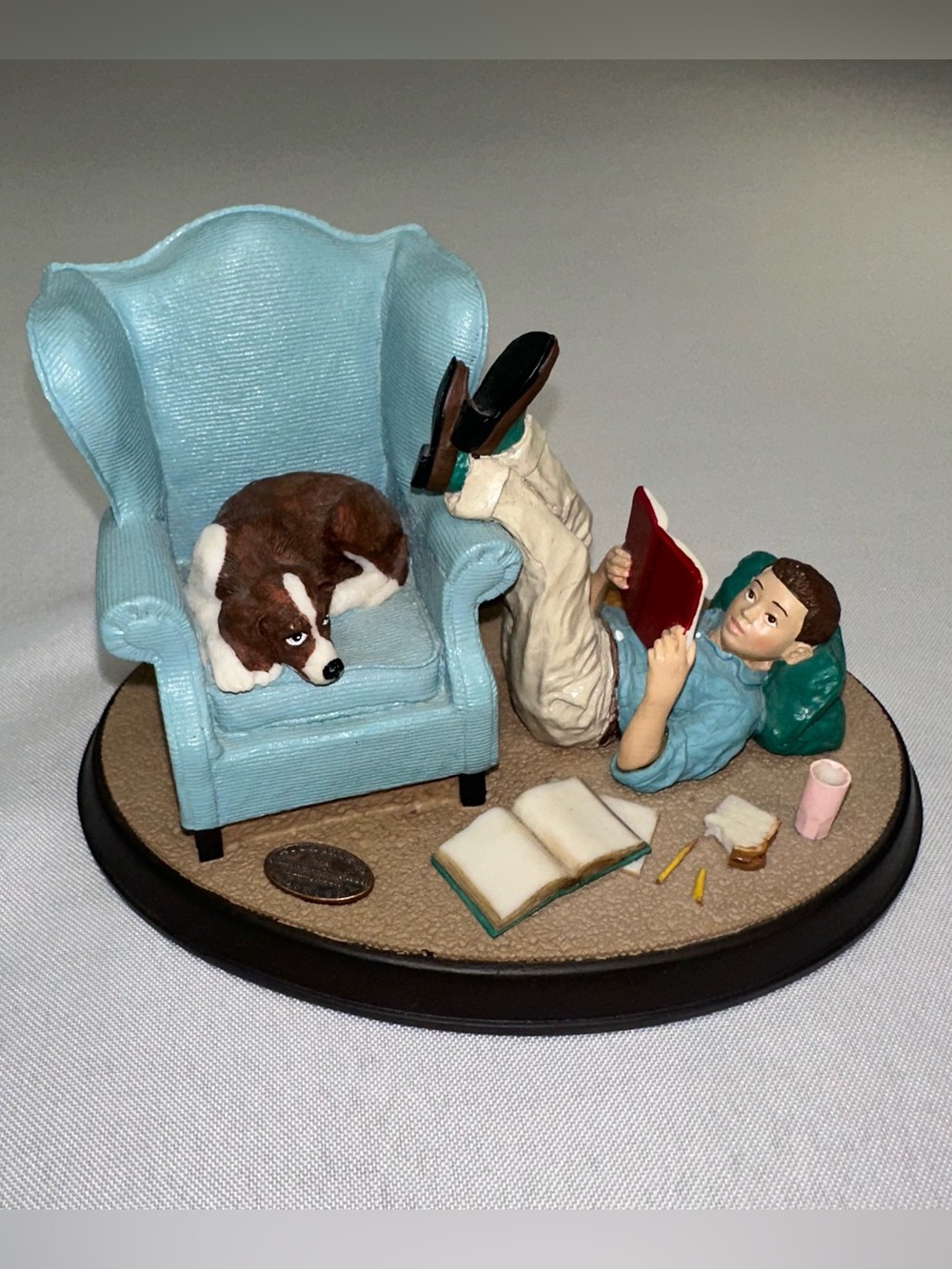 Norman Rockwell's Age of Wonder School Days Figure 1991 Rhodes Studios